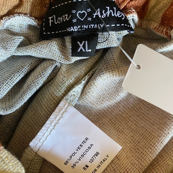 Floral Ashley Shimmering Safari Set Women’s Size XL NWT Long Sleeves Long Pants - Picture 14 of 16